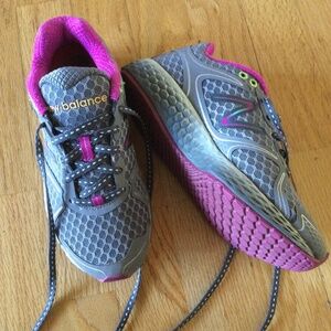 New Balance Gray and Pink Women's Sneakers